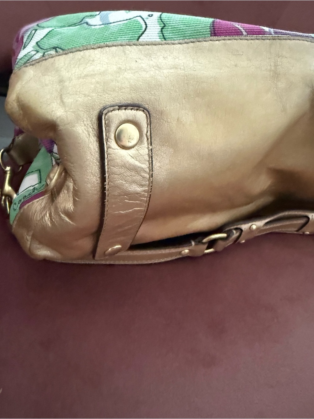 Coach Sabrina Floral Satchel - Picture 4 of 7